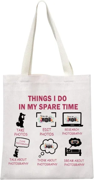 MEIKIUP Photographer Toiletry Travel Bag Photography Lovers Gifts for Women Things I Do In My Spare Time Camera Lover Gift (SPARE TIME Photographer)