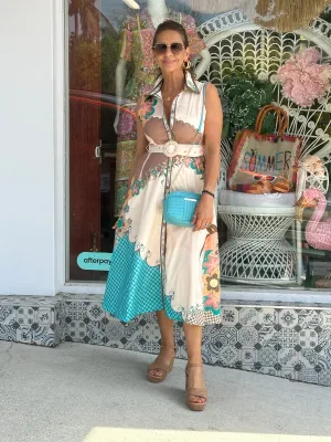 Melody Front Pocket Camera Bag - Teal