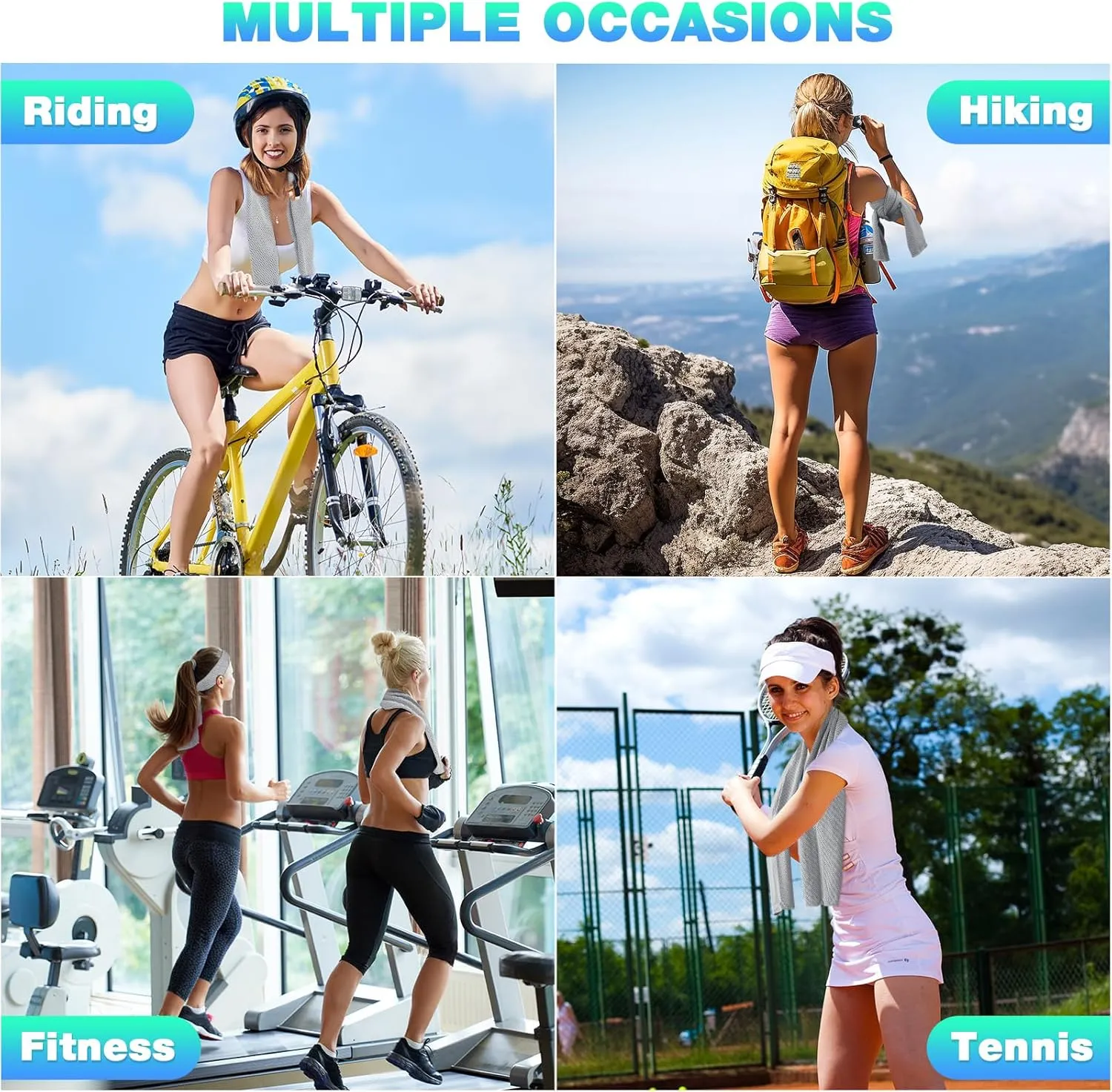 MENOLY 30 Packs Cooling Towels Bulk Cooling Towels for Neck and Face Gym Workout Cooling Towel for Sports Yoga Soft Microfiber Breathable Sweat Rags for Hiking Running Fitness-Gray
