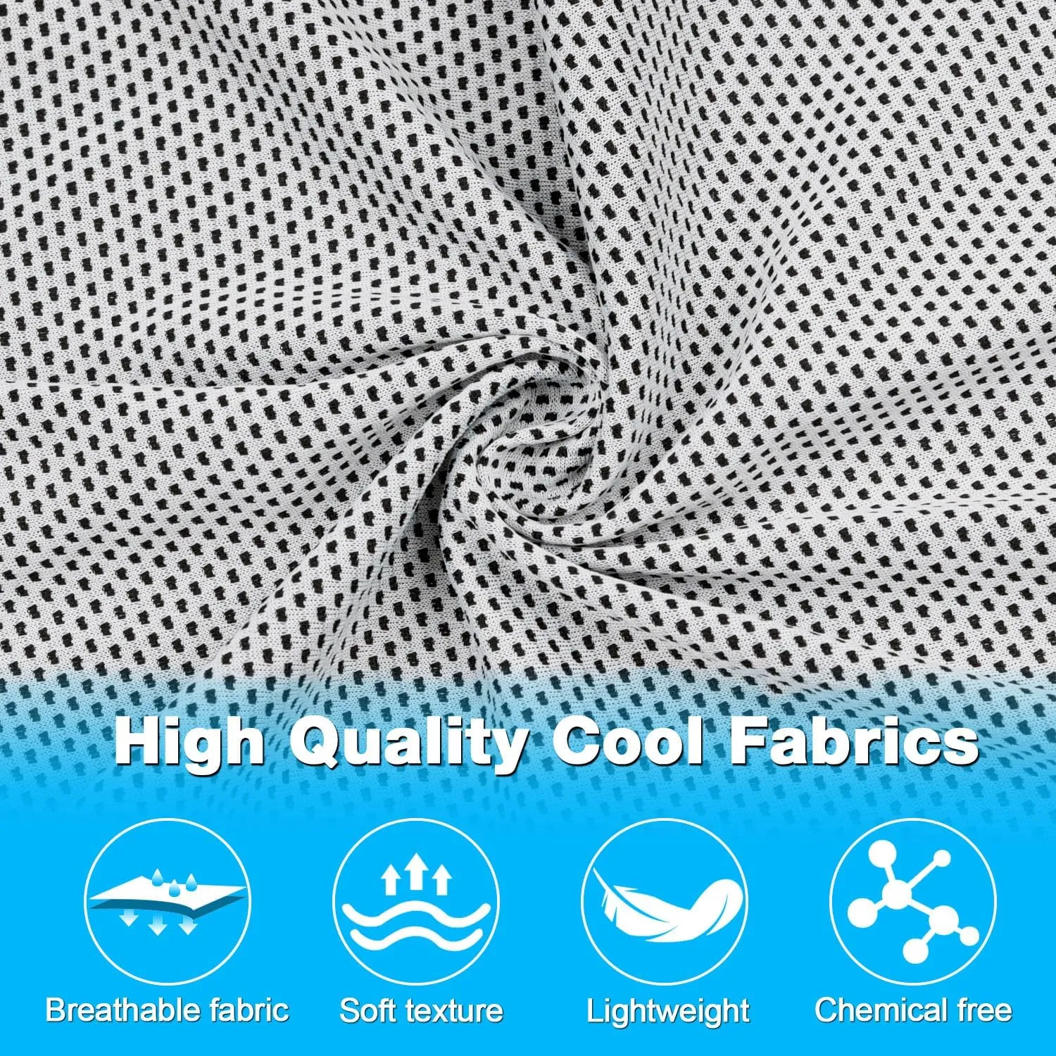MENOLY 30 Packs Cooling Towels Bulk Cooling Towels for Neck and Face Gym Workout Cooling Towel for Sports Yoga Soft Microfiber Breathable Sweat Rags for Hiking Running Fitness-Gray