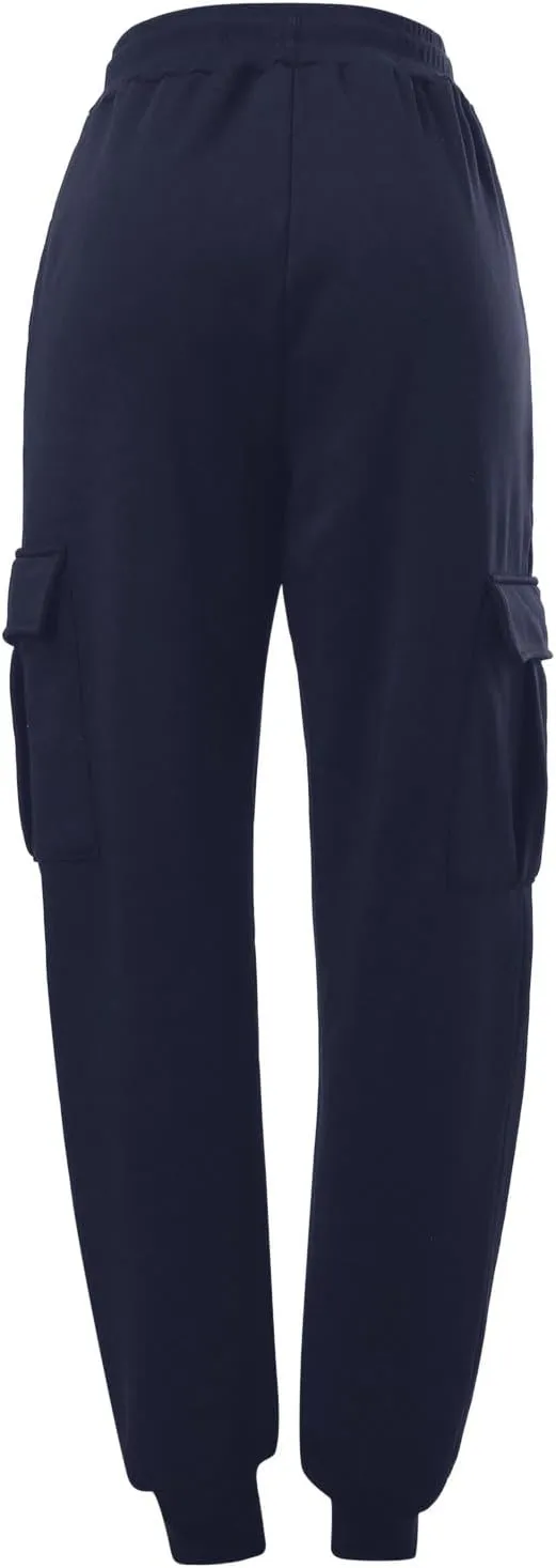 Mens Cargo Sweatpants Overalls Casual Pocket Sport Work Casual Trouser Pants Trousers Athletic Loose Fit