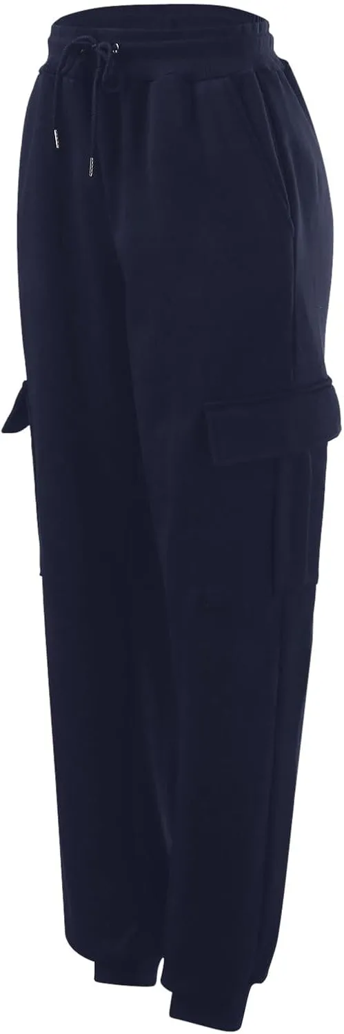 Mens Cargo Sweatpants Overalls Casual Pocket Sport Work Casual Trouser Pants Trousers Athletic Loose Fit