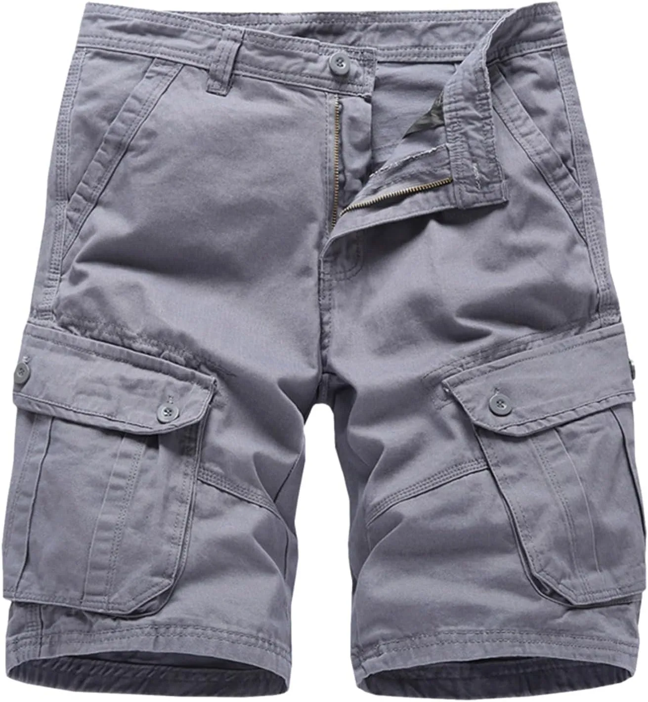 Mens Hiking Cargo Shorts with Pockets Lightweight Cargo Capris Casual Outdoor Golf Fishing Summer Trousers for Men