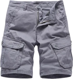 Mens Hiking Cargo Shorts with Pockets Lightweight Cargo Capris Casual Outdoor Golf Fishing Summer Trousers for Men