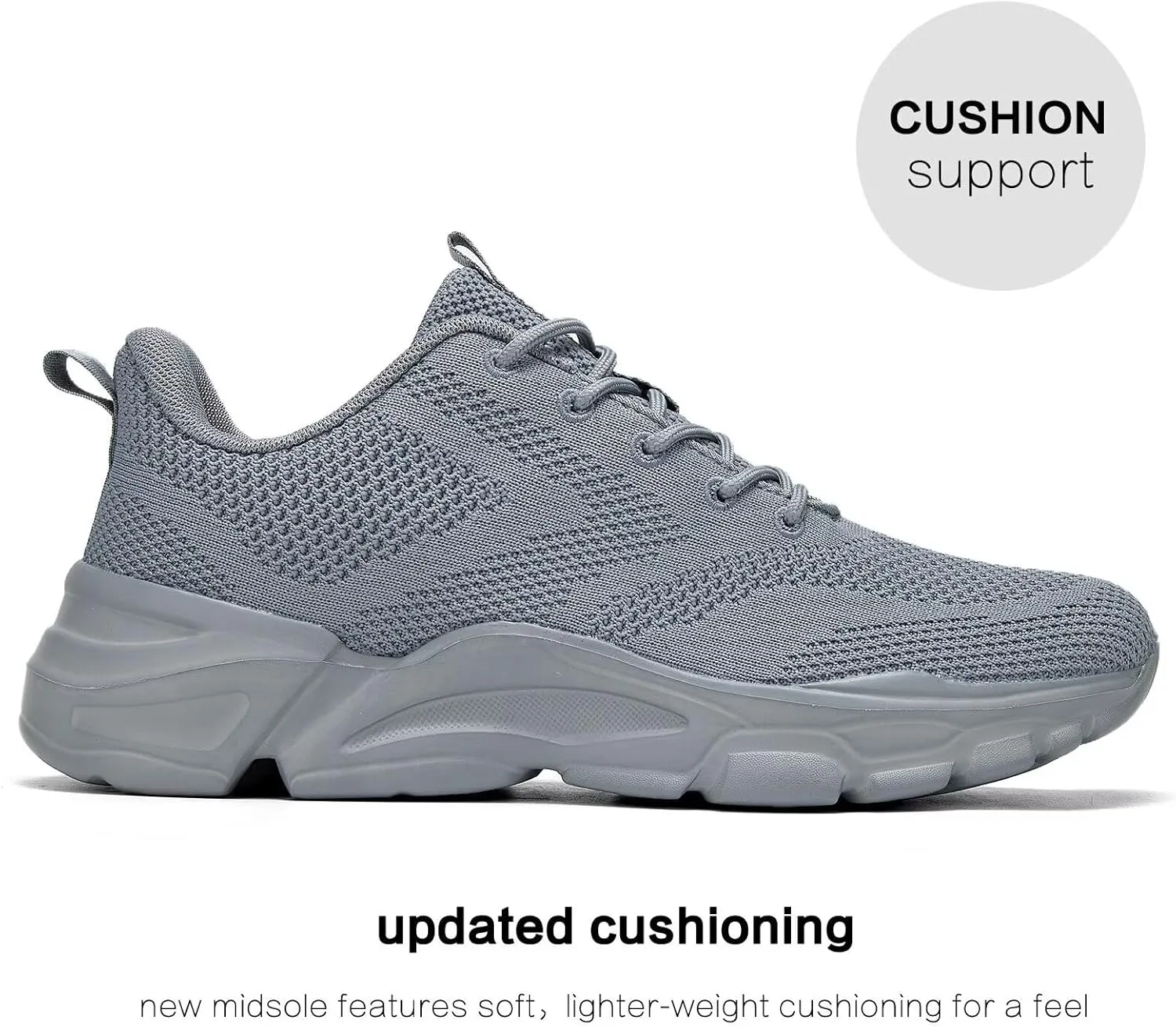 Mens Road-Running Shoes Walking Shoes Fashion Athletic Sneakers Working Gym Comfort Lightweight Mesh Shoes