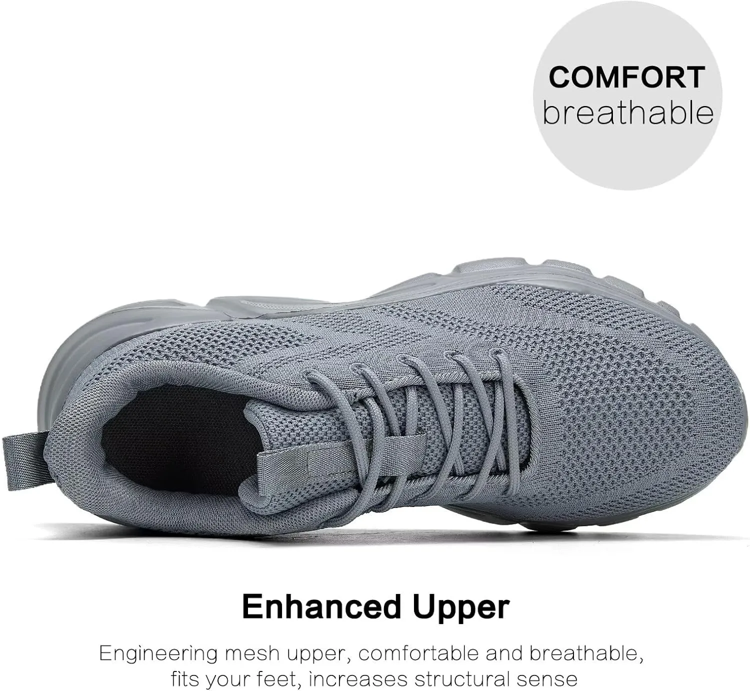 Mens Road-Running Shoes Walking Shoes Fashion Athletic Sneakers Working Gym Comfort Lightweight Mesh Shoes