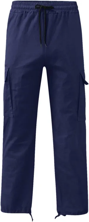 Mens Sweatpants Winter High Street Fashion Leisure Loose Sports Running Solid Color Lace Up Pants Athletic Loose