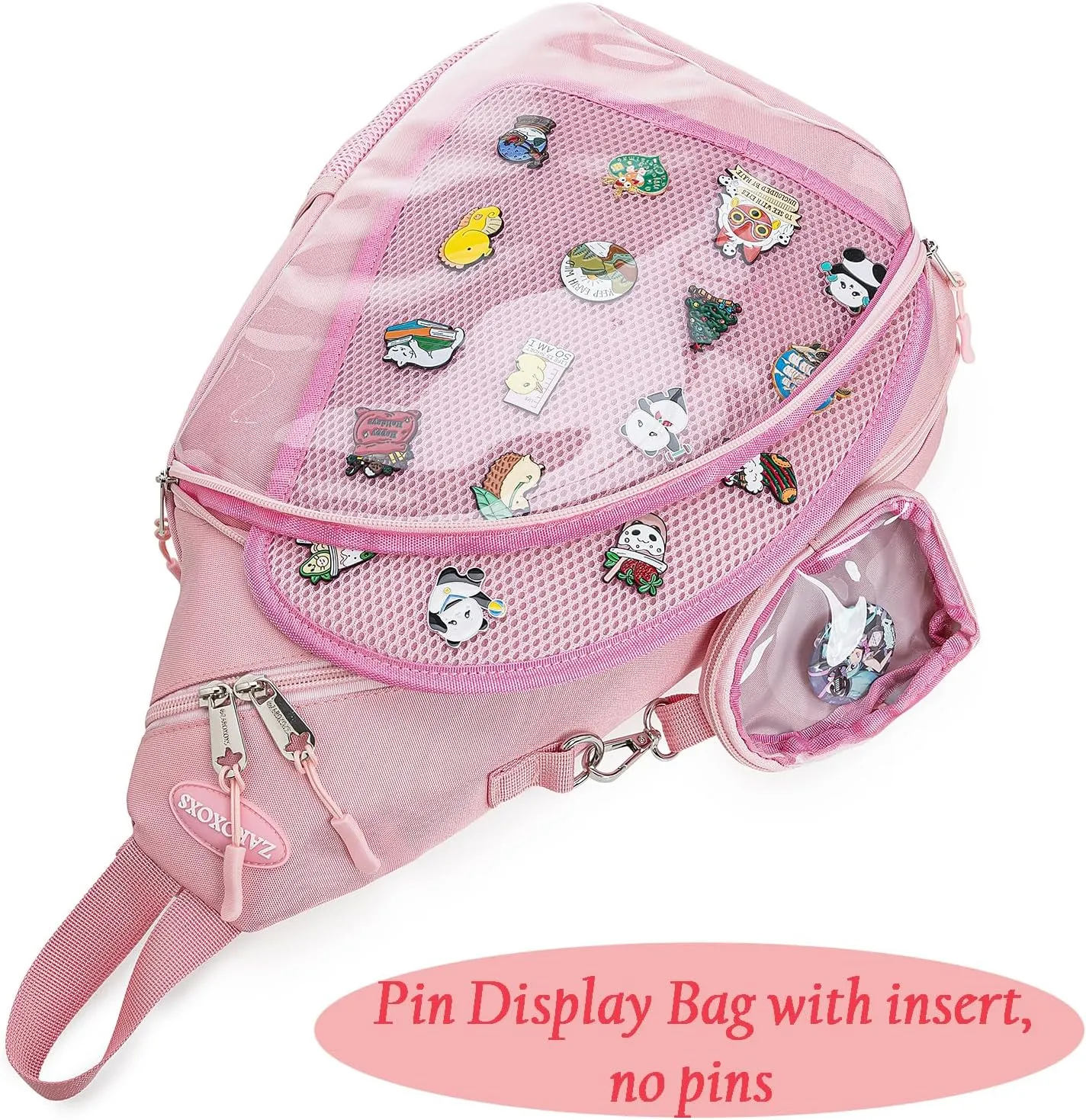 Mens Womens Oxford Ita Bag Pin Display Chest Pack Single Shoulder Bag Sport Backpack Packs Hiking Daypack