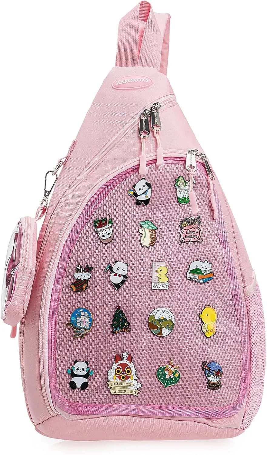 Mens Womens Oxford Ita Bag Pin Display Chest Pack Single Shoulder Bag Sport Backpack Packs Hiking Daypack