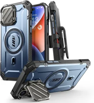 Metallic Blue MagSafe Holster Case for iPhone 14 Pro Max - Unicorn Beetle MAG XT by Supcase