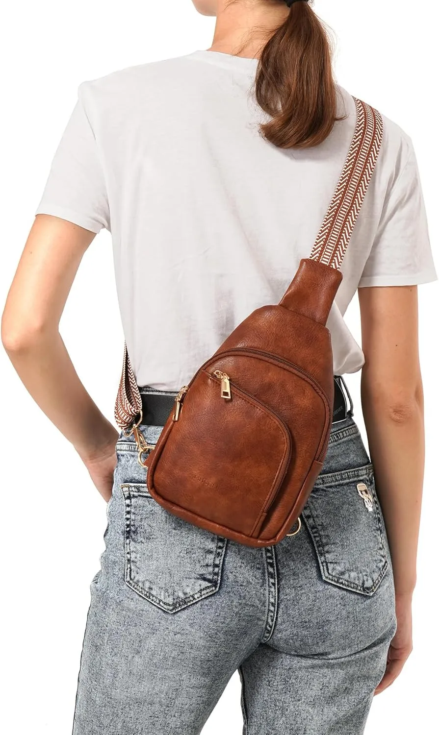MHCNLL Sling Bag for Women Anti Theft RFID Crossbody Purse Fashion Chest Bag for Travel Backpack, Fanny Pack