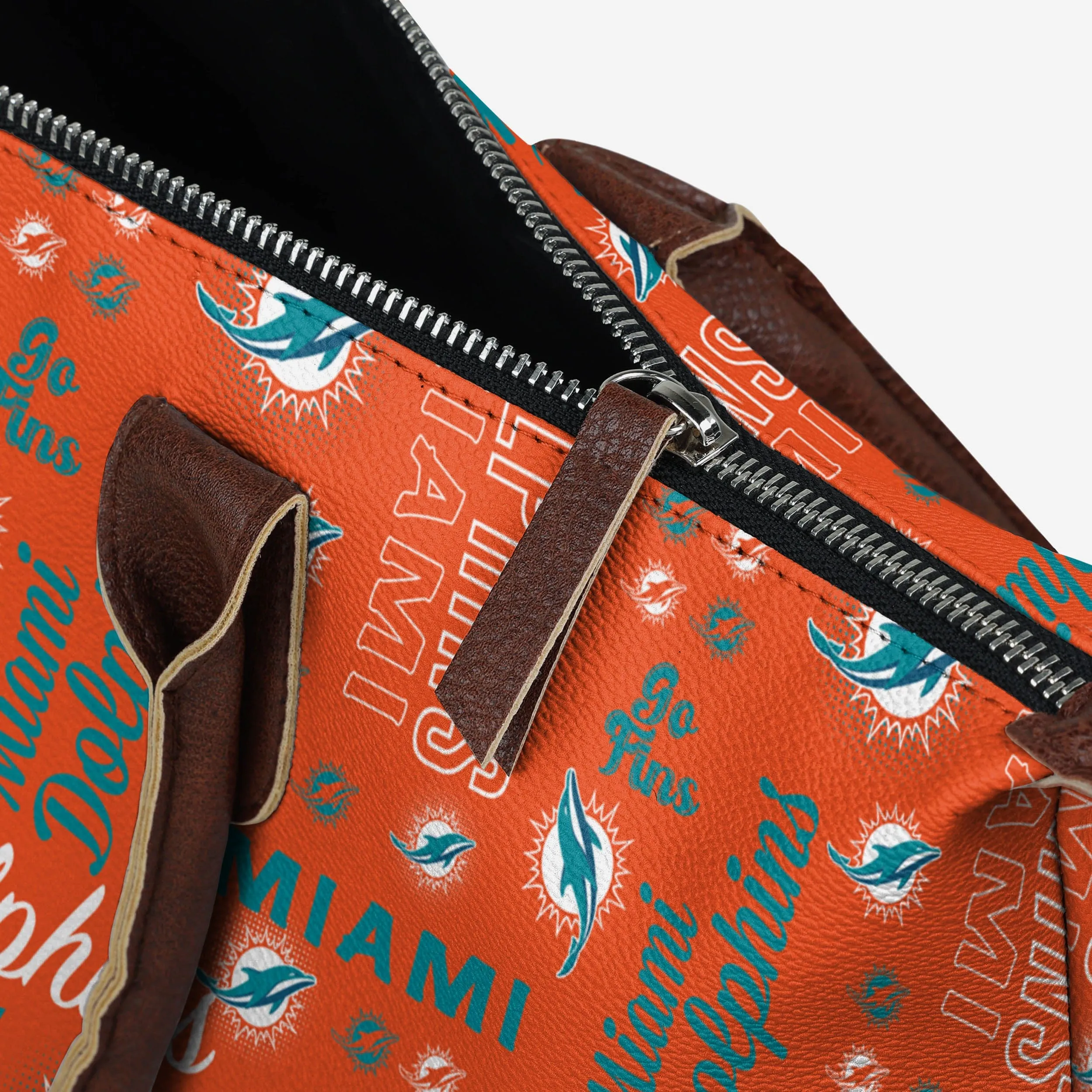 Miami Dolphins Spirited Style Printed Collection Tote Bag