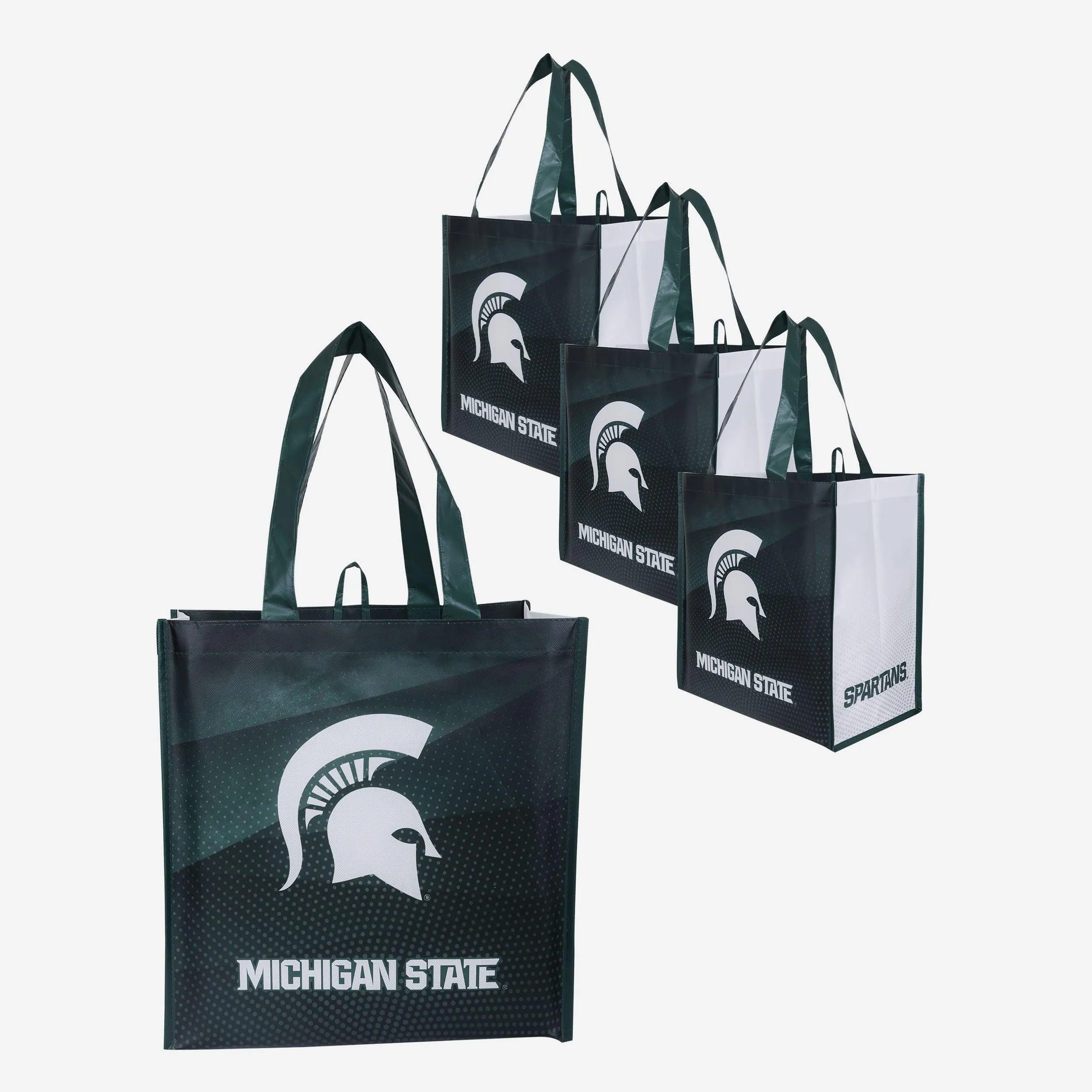 Michigan State Spartans 4 Pack Reusable Shopping Bag