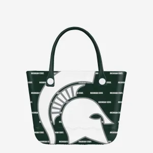 Michigan State Spartans Big Logo Mini Print Tailgate Tote Bag