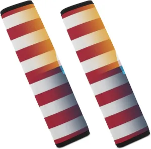 Milwaukees U.S.A. Flag Fashion Car Seat Belt Cover Pad for Shoulder Bag Camera Soft Comfort Accessories 2PCS
