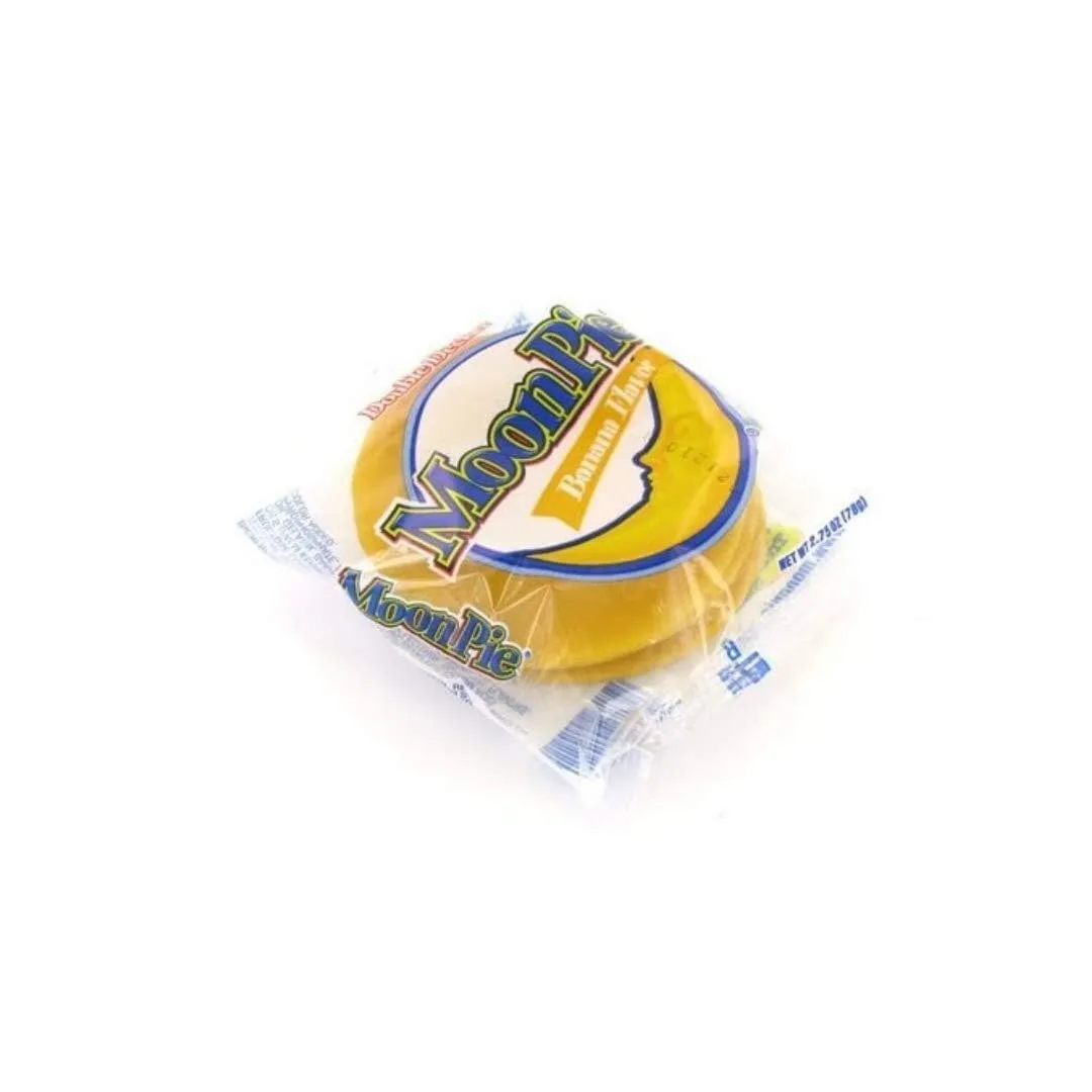 Mini Moon Pies Bulk 72 Individually Wrapped Moon Pie 12 Boxes 6 Each Box (Banana)