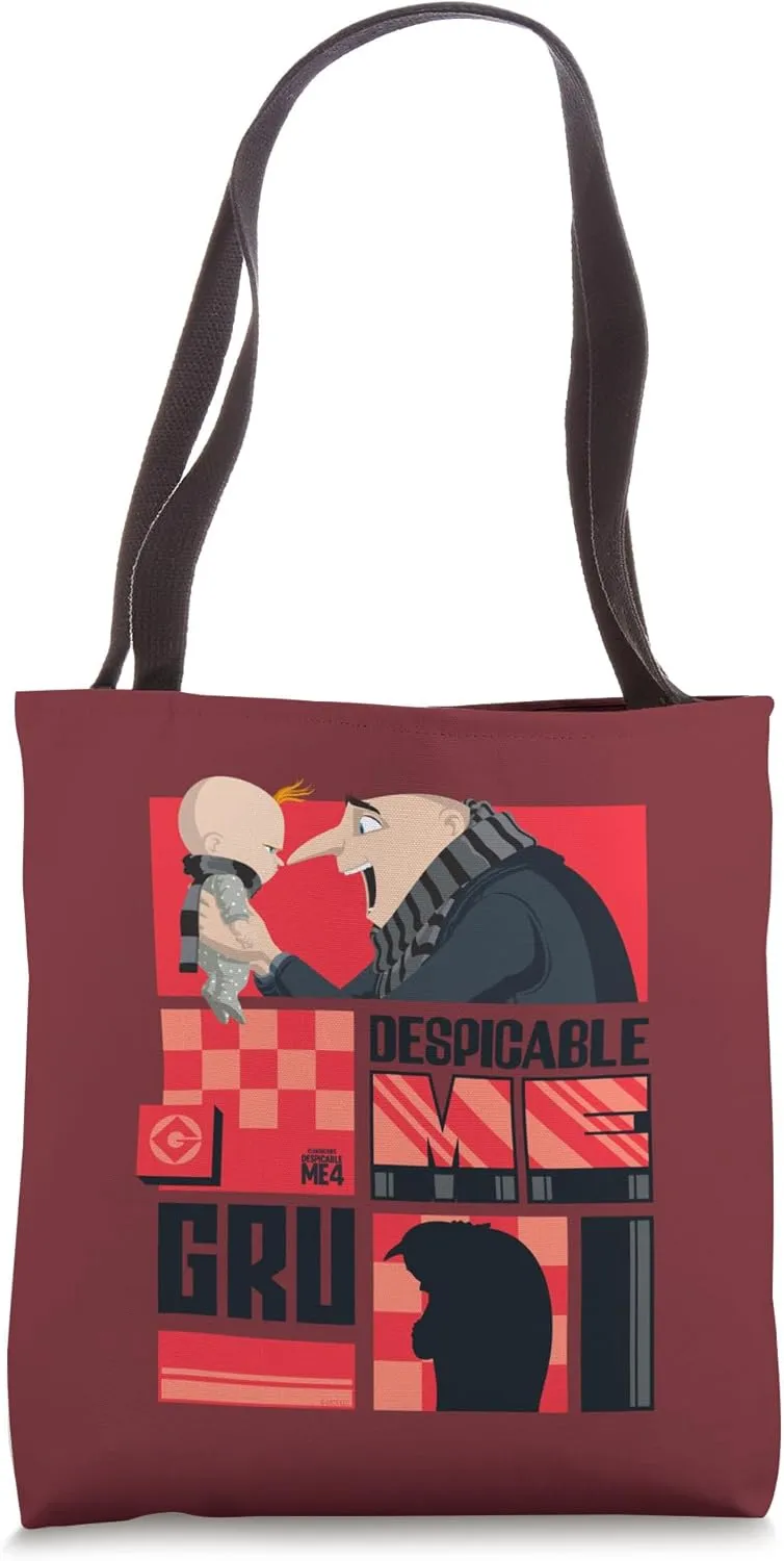 Minions Despicable Me 4 Gru & Gru Jr. Tote Bag
