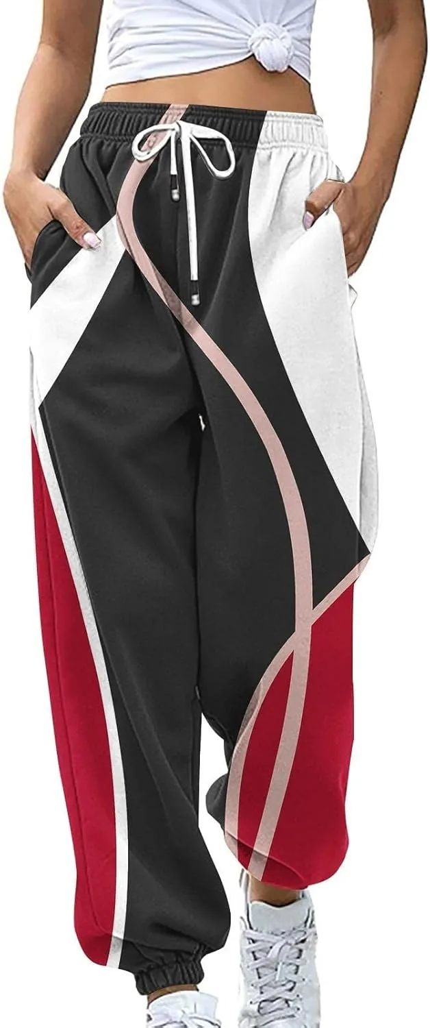 Miyaomn Women's Cinch Bottom Sweatpants High Waisted Athletic Joggers Fall Fashion Baggy Workout Lounge Trousers with Pockets