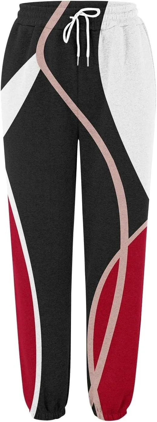 Miyaomn Women's Cinch Bottom Sweatpants High Waisted Athletic Joggers Fall Fashion Baggy Workout Lounge Trousers with Pockets