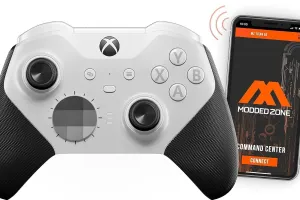 MODDEDZONE CORE Smart Anti recoil,Modded controller compatible with Xbox One & PC.Take your gaming to the next level. Controller with APP. (White)
