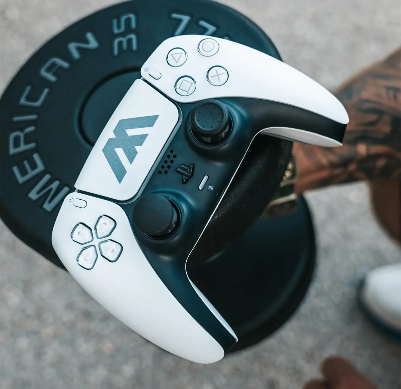 MODDEDZONE Smart Extreme Modded Controller   Anti Recoil | Back Remappable Paddles | Interchangeable Thumbsticks | Hair Triggers | Tactical Buttons | Compatible with PS5 Console & PC | APP controlled (White)