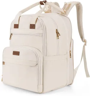 mommore Diaper Bag Expandable Large Baby Bag for 2 Kids/Twins with Wet&Dry Pocket, Travel Diaper Backpack for Mom Dad, Changing Pad, Luggage Strap