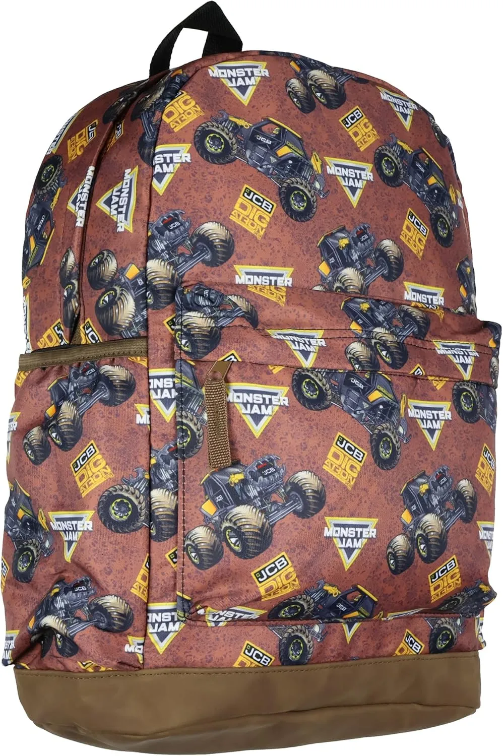 Monster Jam Backpack JCB DIGatron Big Truck Dig It Kids School Book Travel Daypack Bag