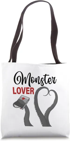 Monster Lover Tentacle Romance Reader Reading Bookish Tote Bag