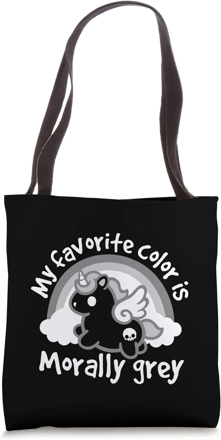 Morally Grey Unicorn – Morally Grey Lovers – Book Lover Tote Bag
