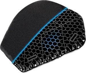 Motorcycle Gel seat Cushion －Soft Rubber Material Motorcycle Seat Cushion Pad, Cool and Breathable Travel Seat Cushion, Honeycomb Structure Seat Cushion