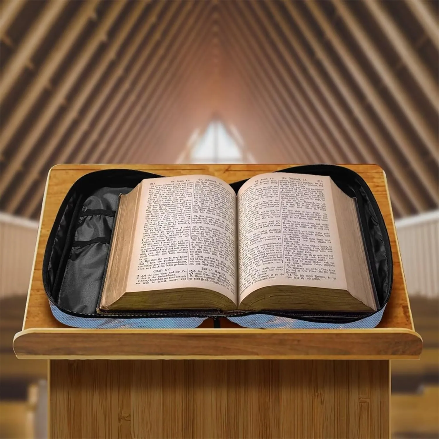 Mumeson Bible Bag Bible Covers Carrying Book Case Portable Church Bag Tote Bag