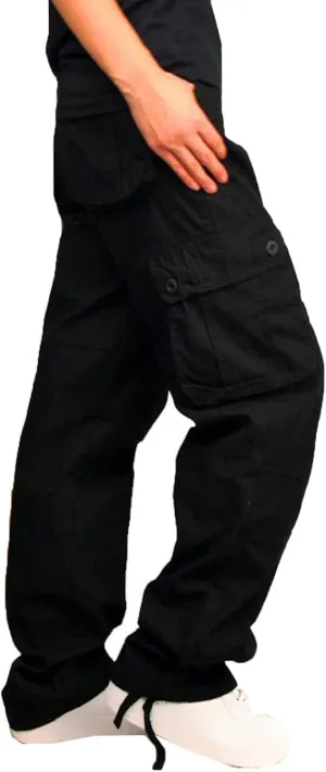 Muscularfit Camo Cargo Pants for Men 2023 Big and Tall Multi Pockets Loose Straight Sweatpants Outdoor Fashion Athletic Pants