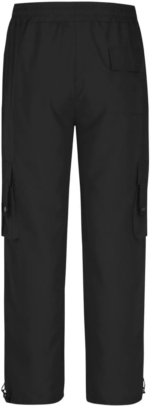 Muscularfit Men's Cargo Pants Lightweight Multi Pockets Causal Elastic Waist Loose Cotton Straight Sweatpant Outdoor Fashion