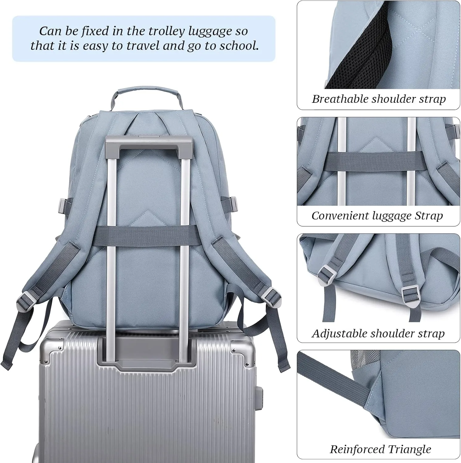 mygreen Backpacks for Kids Elementary School Bags Kindergarten Primary Book Bags for School Waterproof Durable Lightweight for Hiking Travel Grey Blue