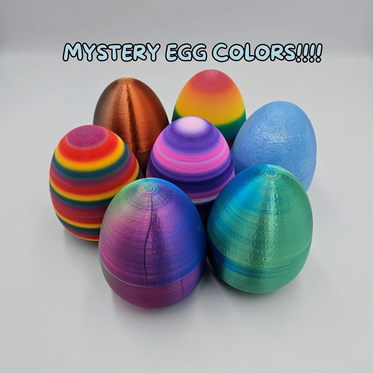 Mystery Mini Animal Packs - 3D Printed Articulating Figurines - Unique and Fun Designs Includes Mystery Egg - Stress Relief (Fantasy Pack)