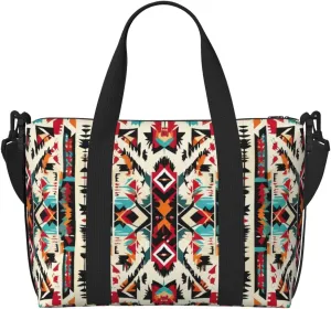 Native American Pattern Printingtravel Gym Bag For Tote Bag Carry On Luggage Sport Duffle