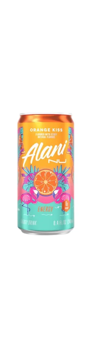 New Alani Mini Energy Drinks Orange Kiss, Hawaian Shaved Ice Variety Pack 8.4oz Cans (6 pack)