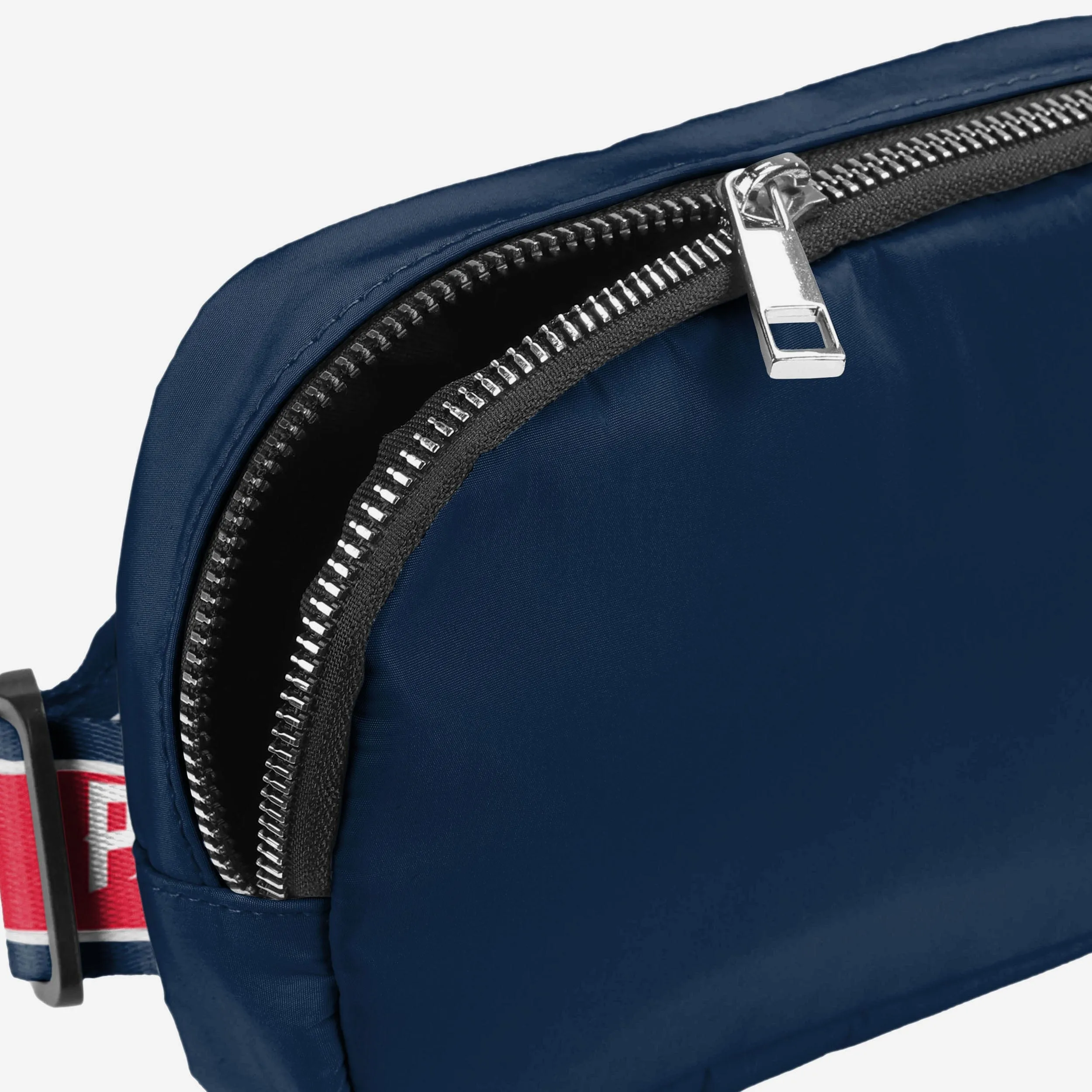 New England Patriots Team Wordmark Crossbody Belt Bag
