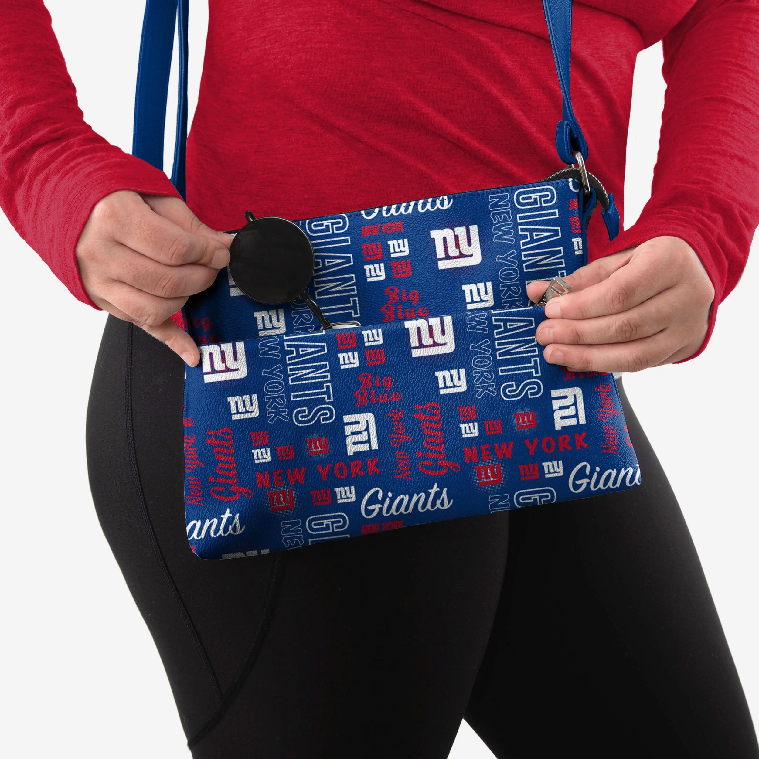New York Giants Spirited Style Printed Collection Foldover Tote Bag