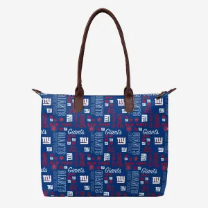 New York Giants Spirited Style Printed Collection Tote Bag