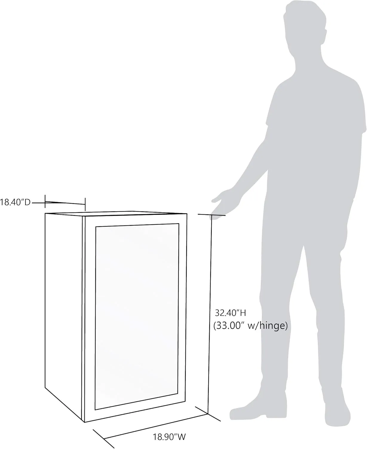 NewAir Beverage Refrigerator And Cooler, Free Standing Glass Door Refrigerator Holds Up To 126 Cans, Cools Down To 37 Degrees Perfect Organizer For Beer, Wine, Soda, Pop, And Cooler Drinks
