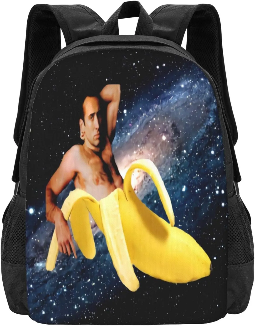 Nicolas Actors Cage Backpack Large Capacity Leisure Travel Backpack Book Bag Outgoing Daypack 12.5x5.5x16.5 inch