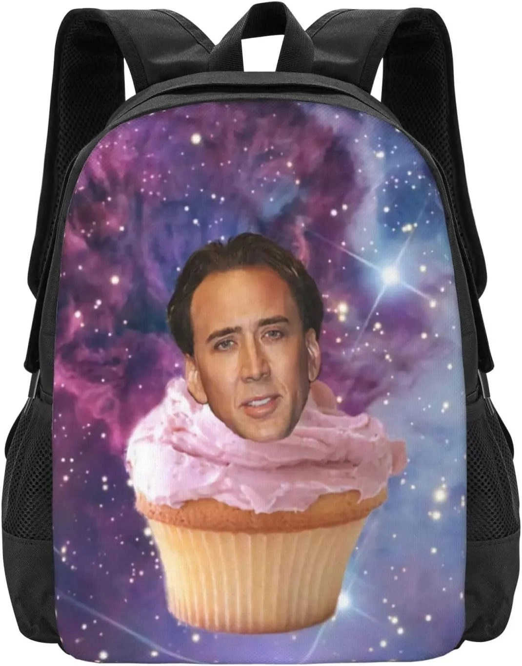 Nicolas Actors Cage Backpack Large Capacity Leisure Travel Backpack Book Bag Outgoing Daypack 12.5x5.5x16.5 inch