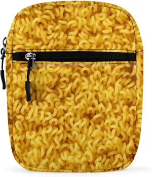 Novelty Instant Noodles Small Crossbody Bags Adjustable Satchel Bag Travel Shoulder Bag Crossbody Purse for Women Men