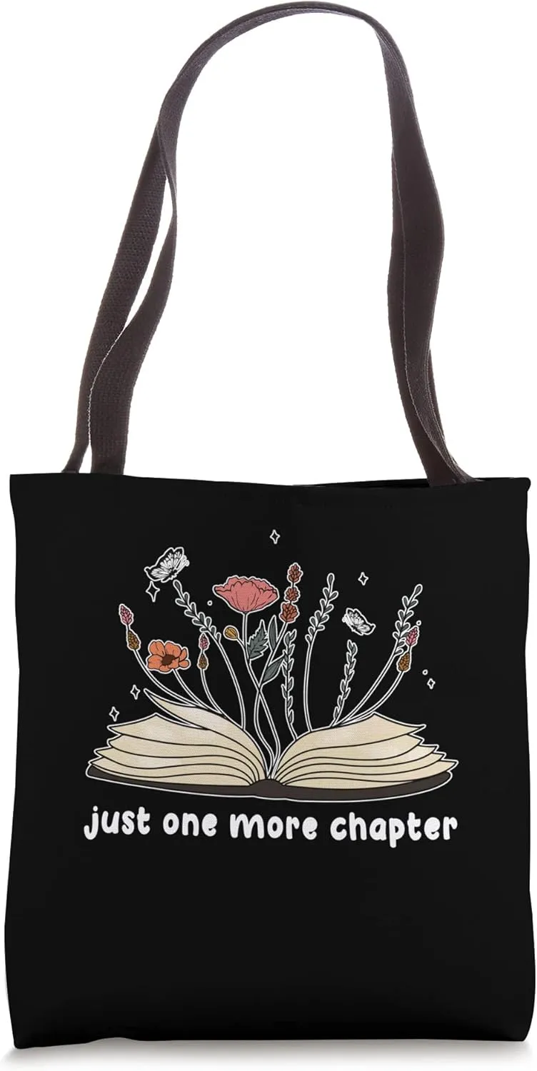 One More Chapter The Book Lover's Dilemma Tote Bag