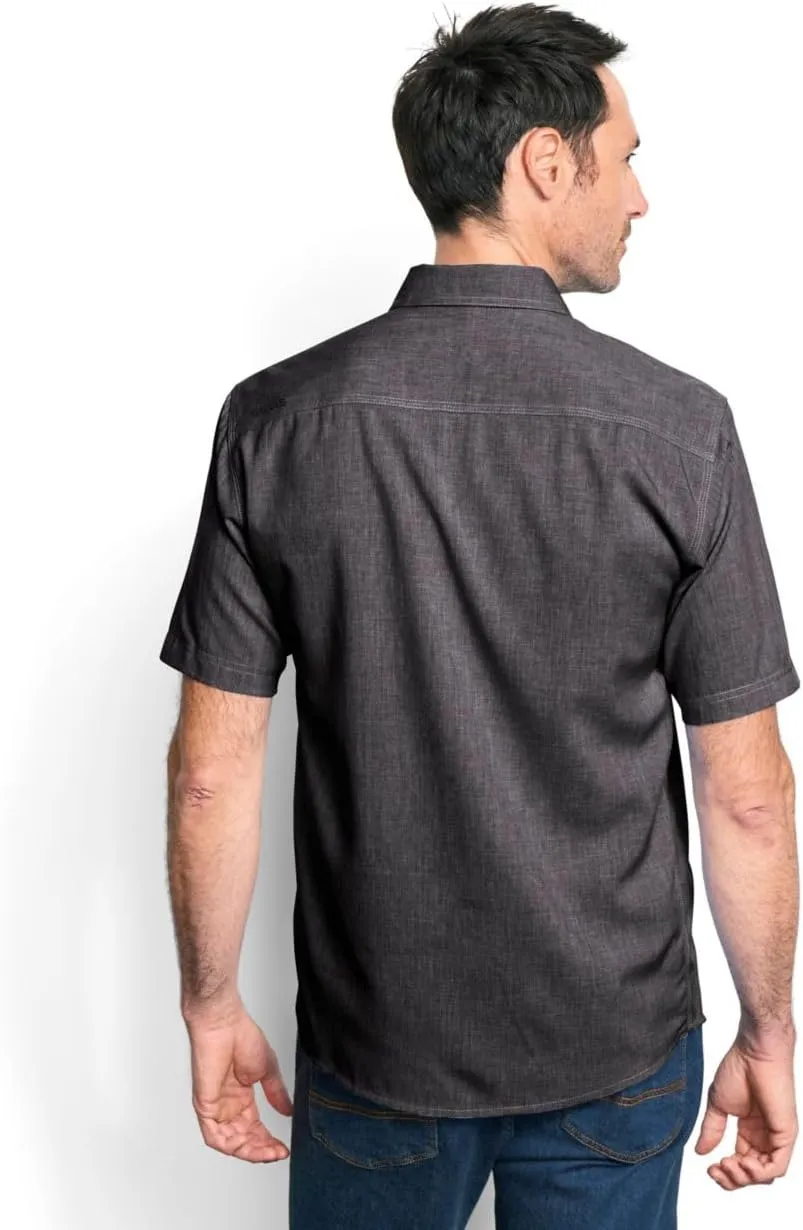 Orvis Men's Tech Chambray Short-Sleeve Work Shirts Tall