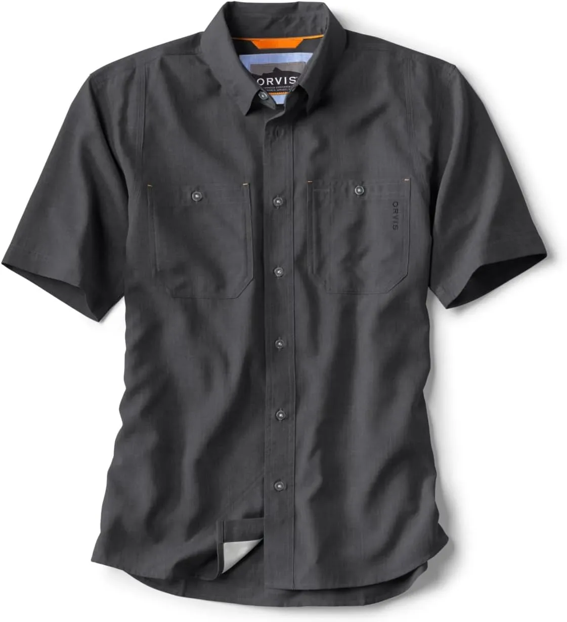 Orvis Men's Tech Chambray Short-Sleeve Work Shirts Tall