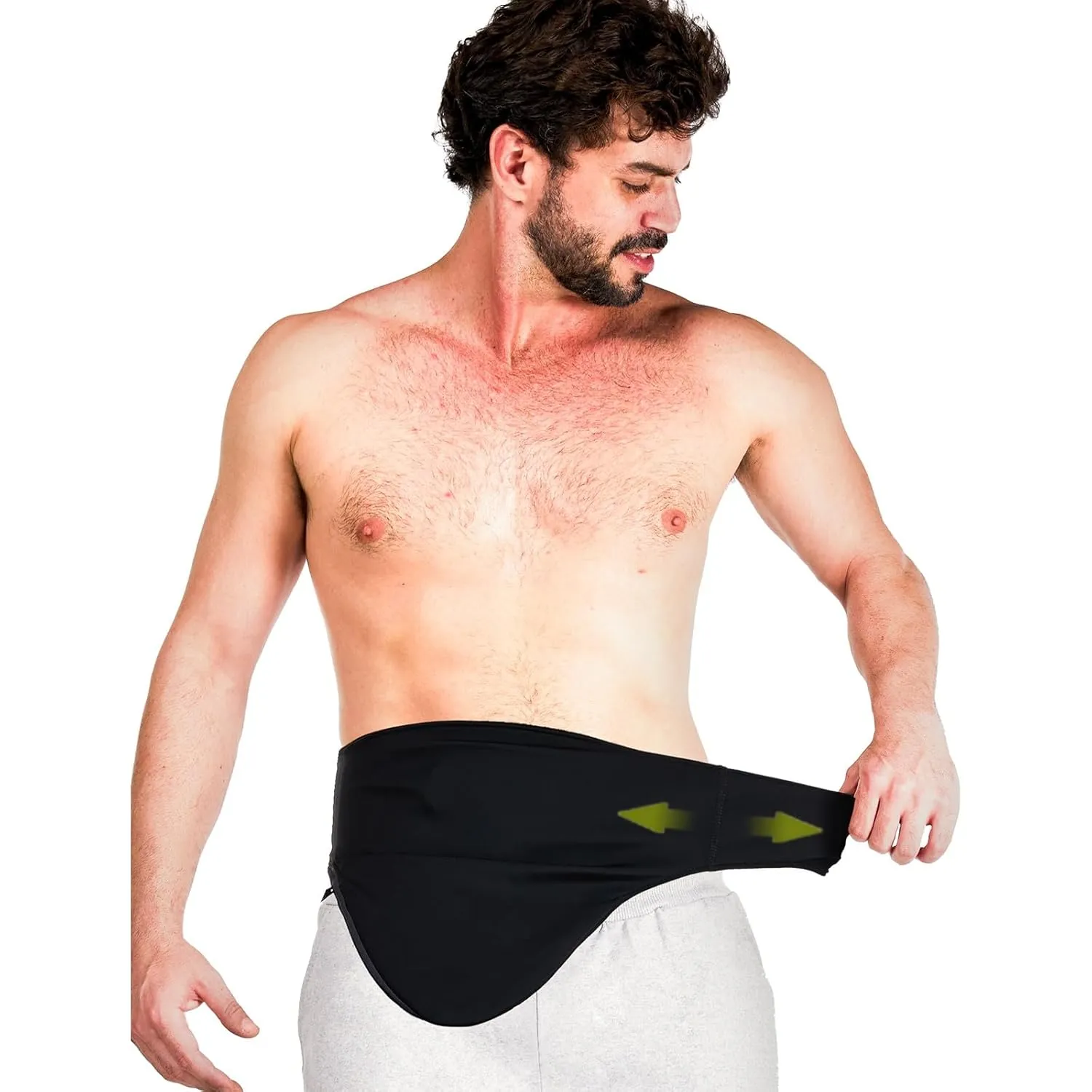 Ostomy Belt with an Elastic Waistband | Ostomy Bag Covers for Men and Women | Colostomy Bag Covers for Daily Life and Sporting, Black(Medium)