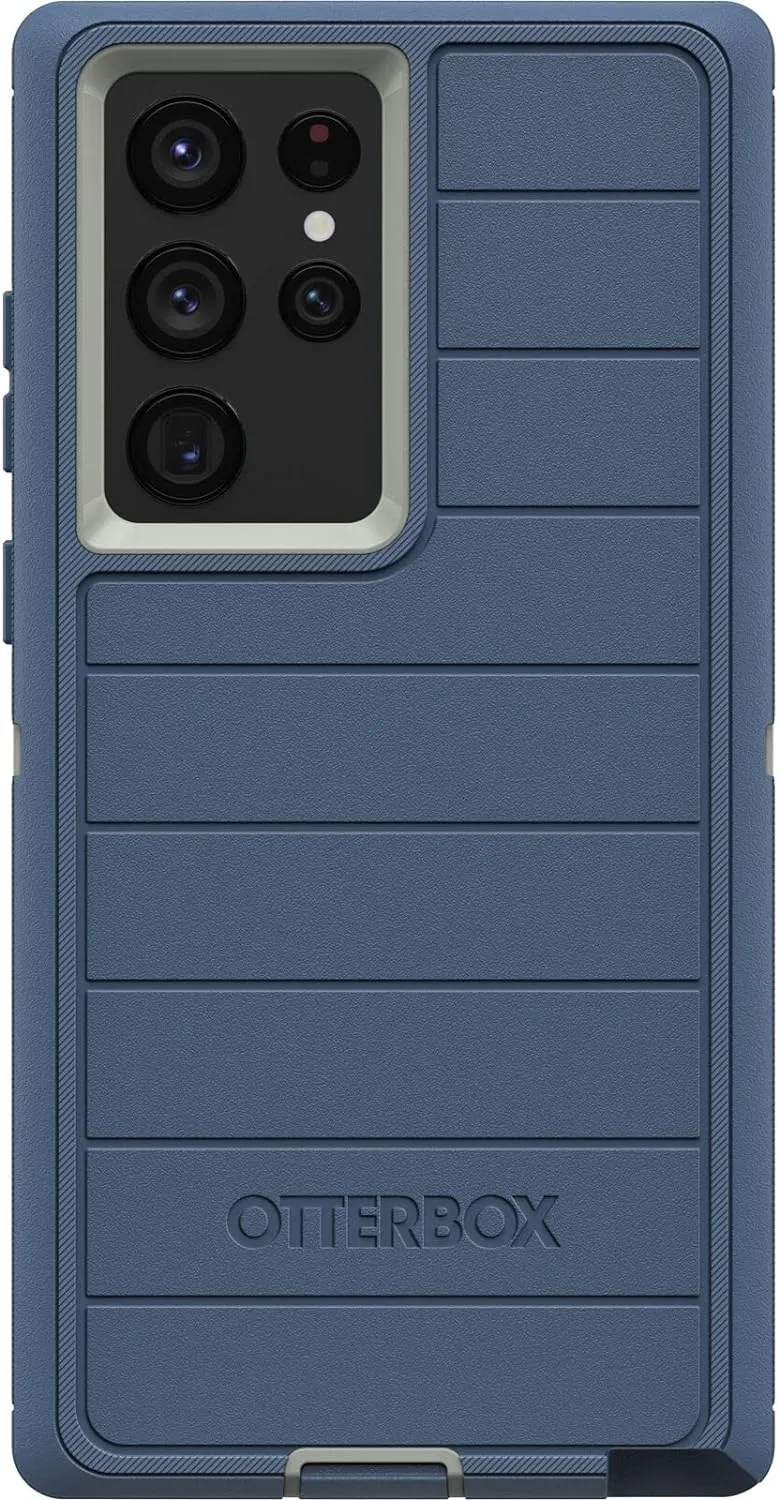 OtterBox DEFENDER SERIES Case & Holster for Galaxy S22 Ultra - Fort Blue