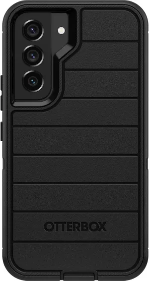 OtterBox Defender Series Case for Samsung Galaxy S22 (Only) - Case Only - Microbial Defense Protection - Non-Retail Packaging - Fort Blue (Black)